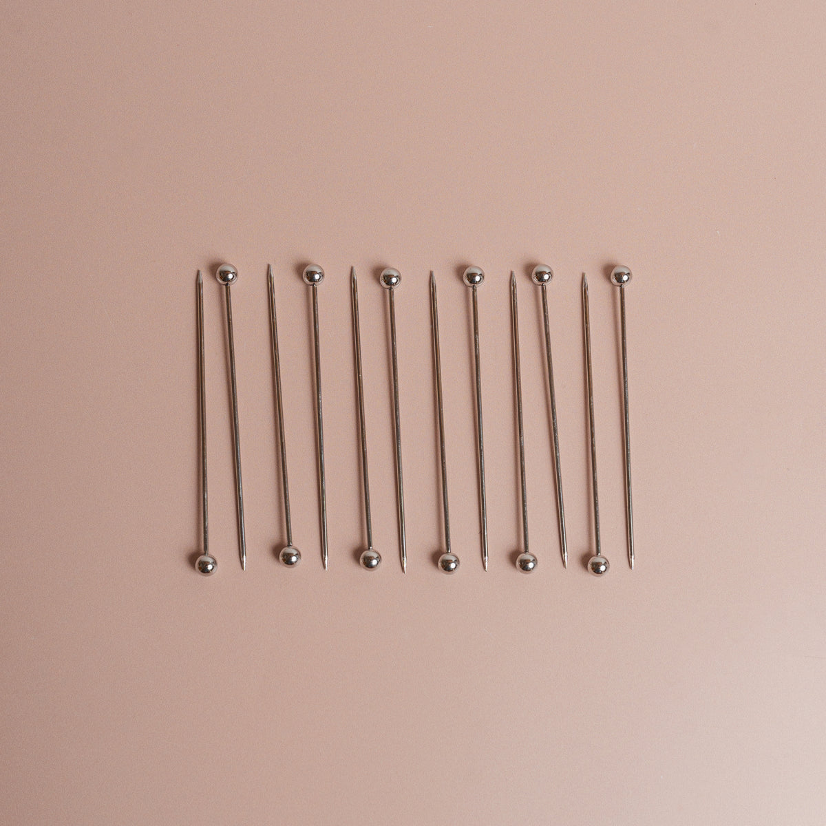 Stainless Steel Cocktail Picks - S/12