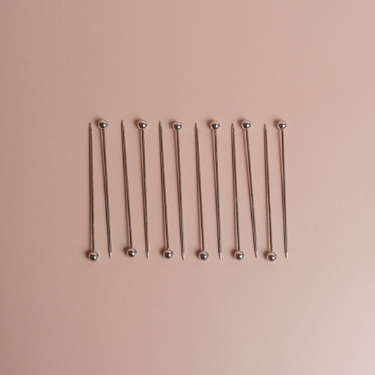 Stainless Steel Cocktail Picks - S/12