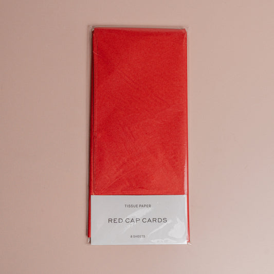 Red tissue paper