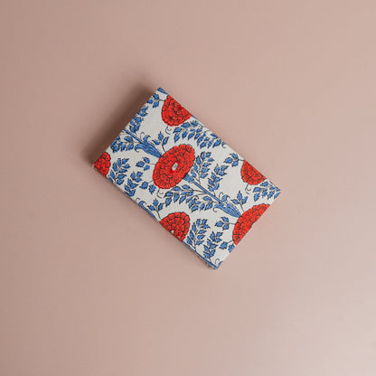 Blockprint Notecards in Araminta Red