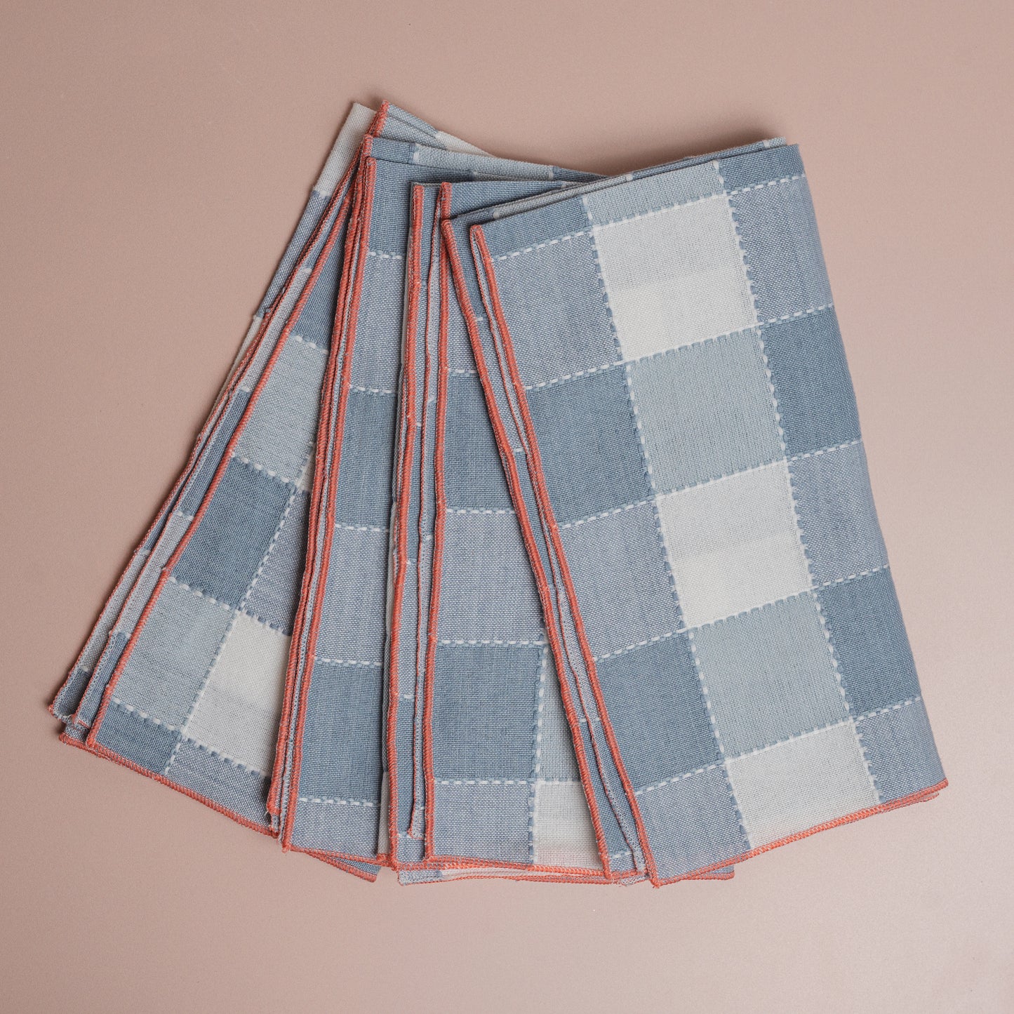 Check Cloth Napkins - S/4