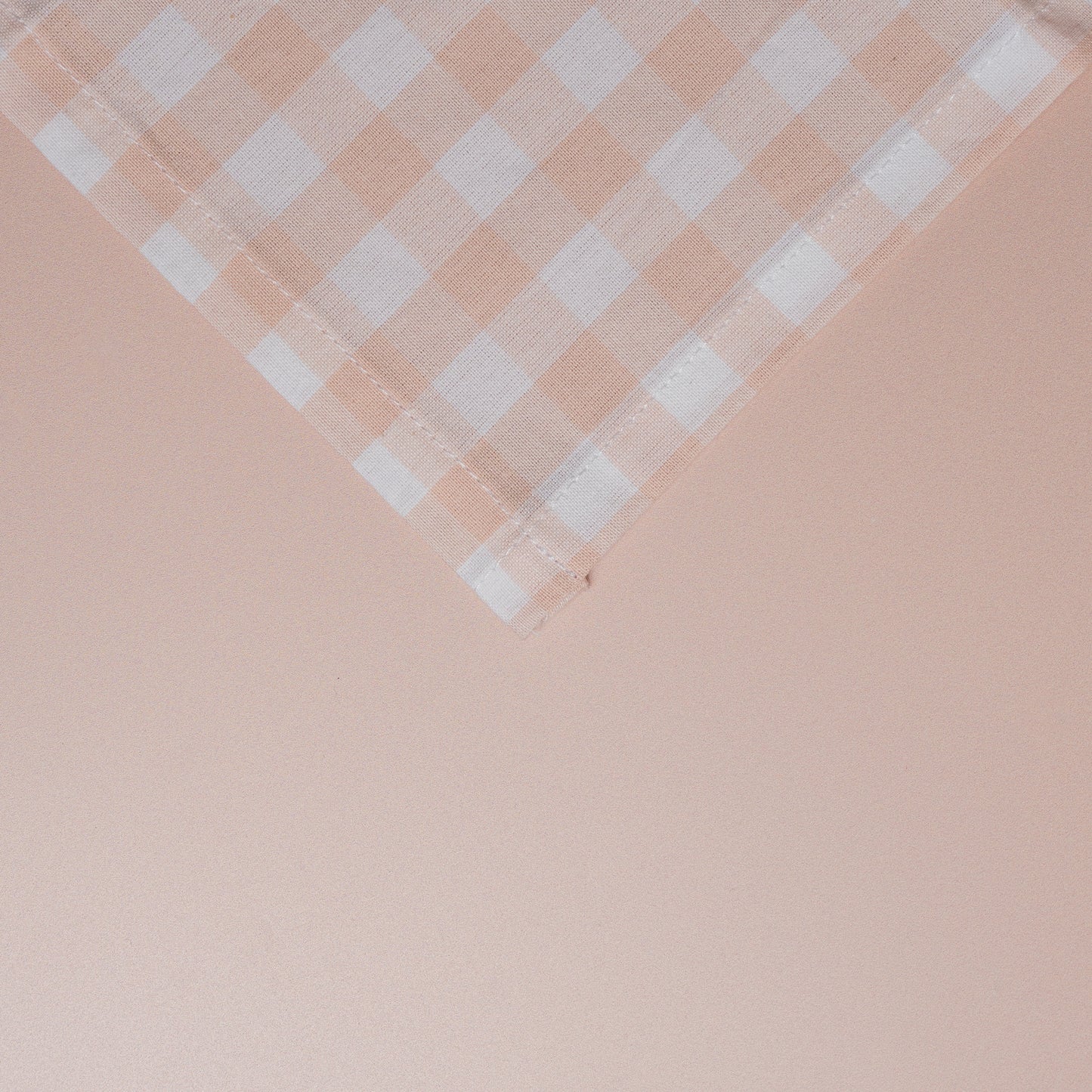 Pink Gingham Cocktail Napkins - S/4
