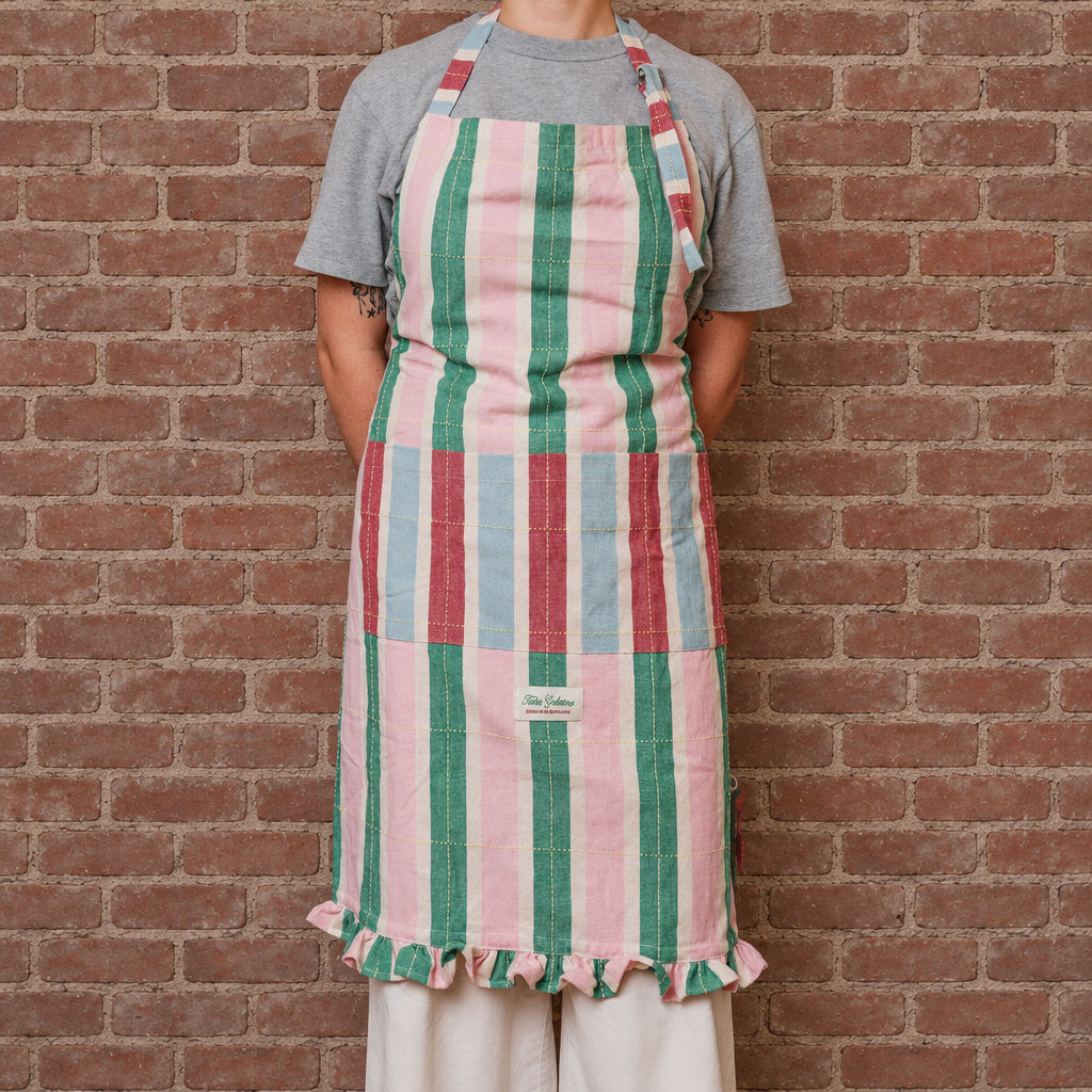 Long Striped Apron