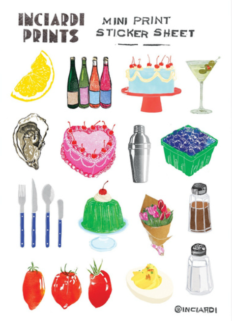 Sticker Sheet - Dinner Party