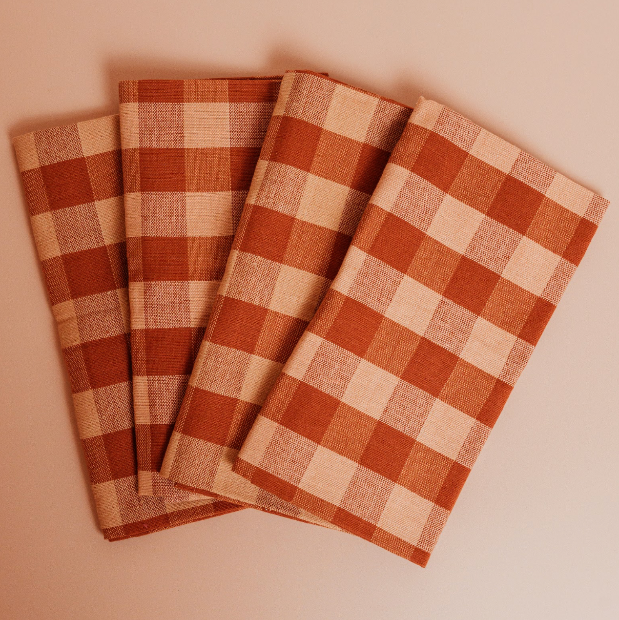 Gingham Dinner Napkins - S/4
