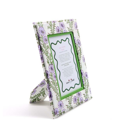 Purple Forget-Me-Not Picture Frame