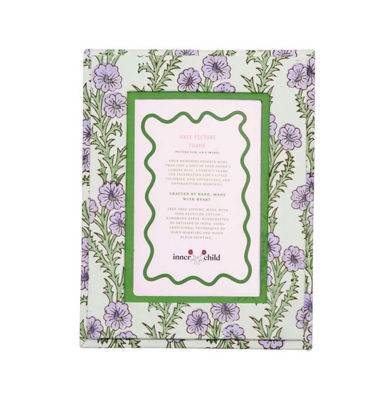 Purple Forget-Me-Not Picture Frame