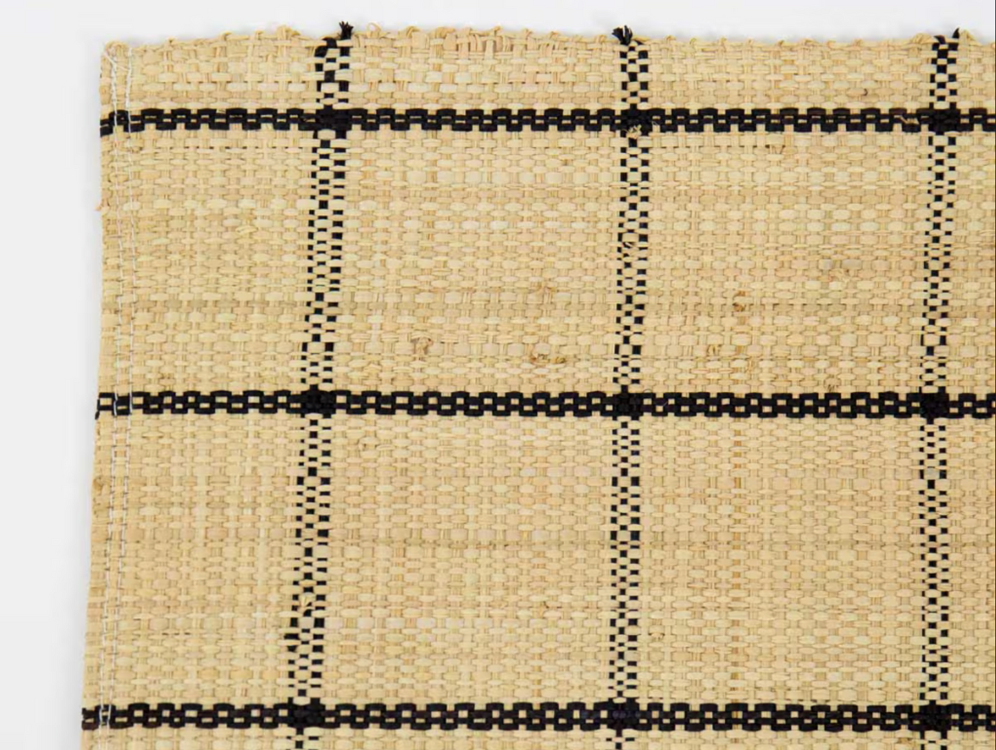 Raffia Placemat - natural/black