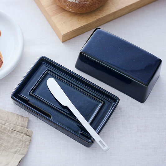 Butter Dish - Blue Jeans