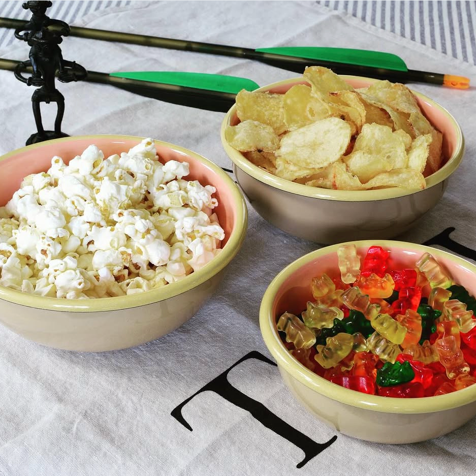 Enamel Bowls, Set of 3