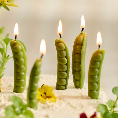 Snap Pea Birthday Candles