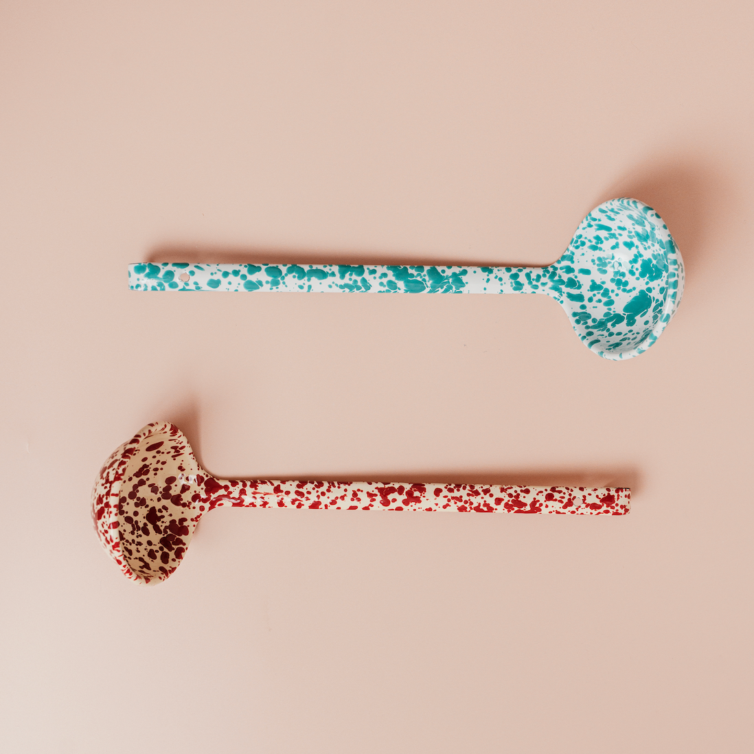 Splatter Enamelware Ladle