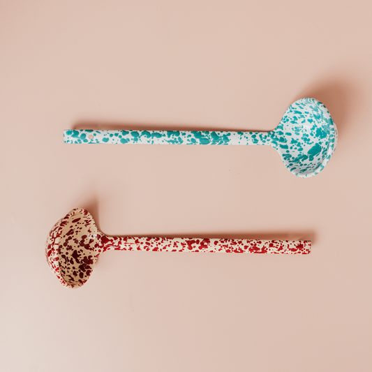 Splatter Enamelware Ladle