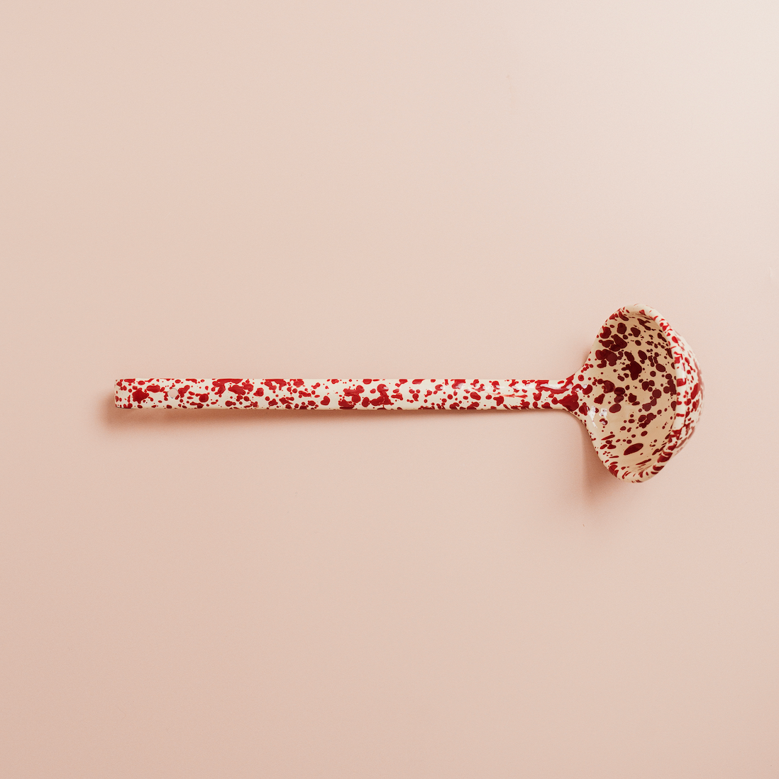 Splatter Enamelware Ladle