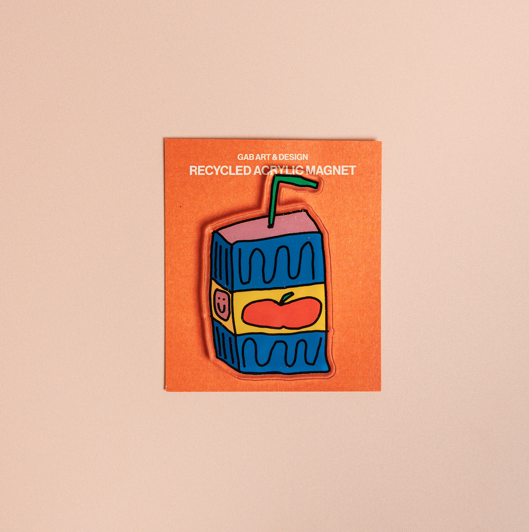 Juice Box Acrylic Magnet