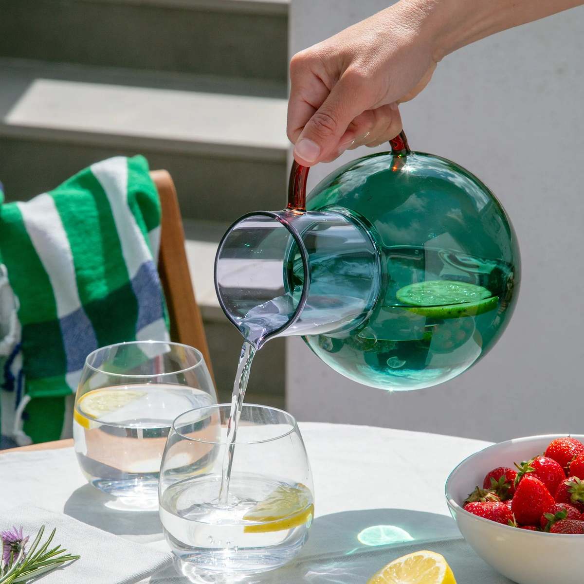 Duo Tone Glass Jug
