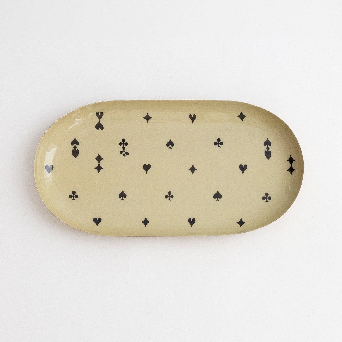 House of Suits Oval Enamel Tray