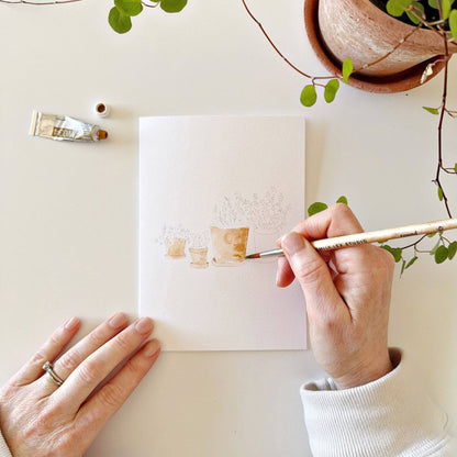 Plants Watercolor Notecards