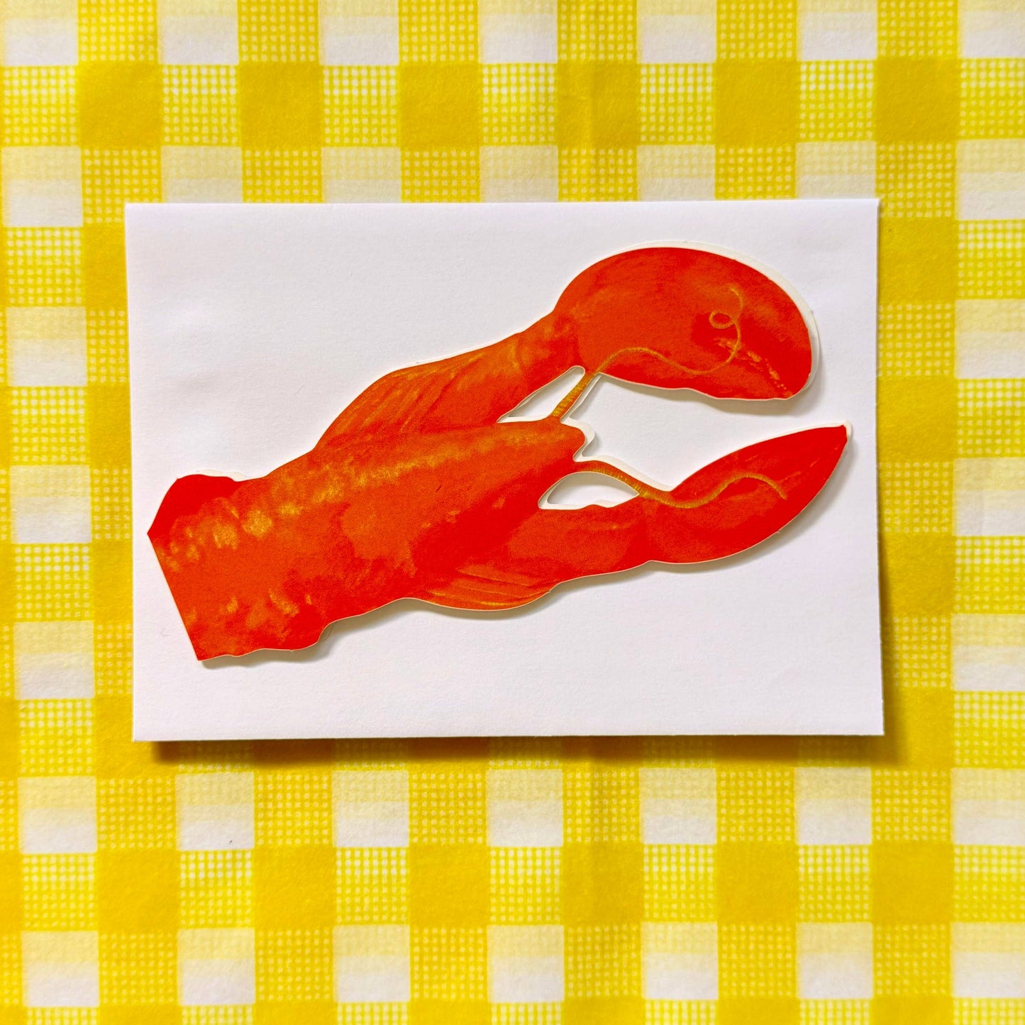 Lobster Dinner Die-Cut Stationery Set S/8