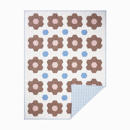 Constance Chocolate Quilted Blanket