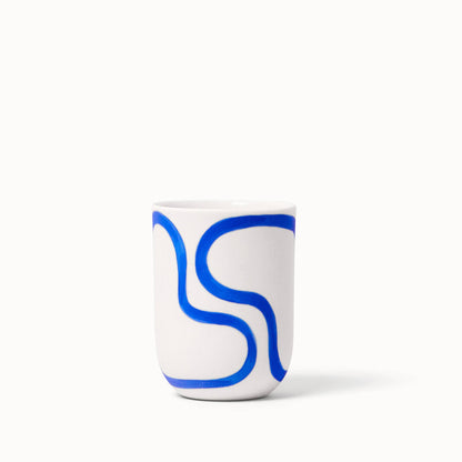 Cobalt Outline Coffee Cup