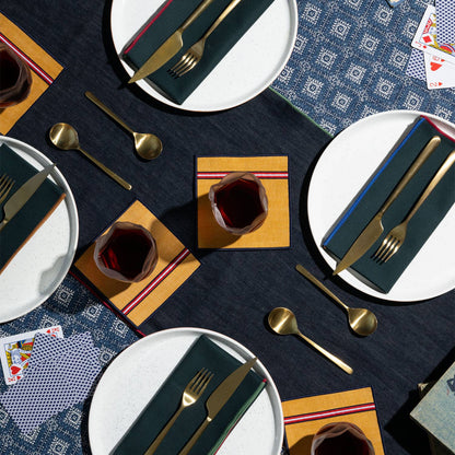 University Stripe Cocktail Napkins S/4