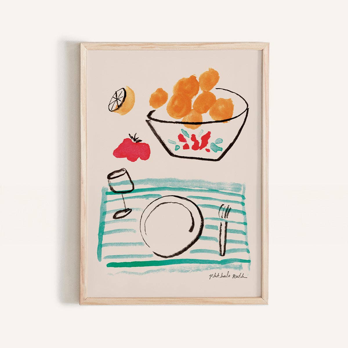 "A Matisse Breakfast" Mini Art Print