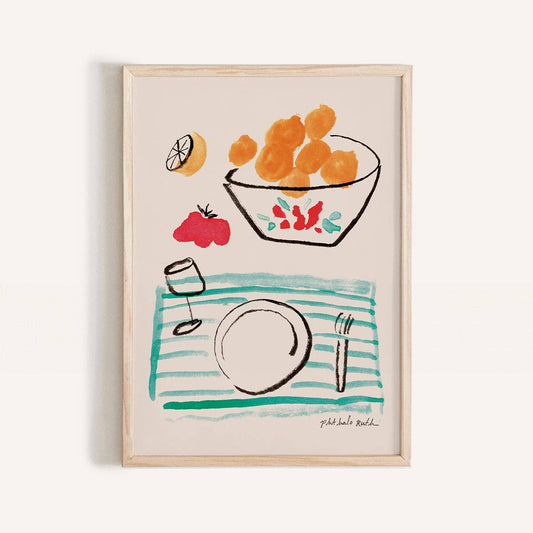 "A Matisse Breakfast" Mini Art Print