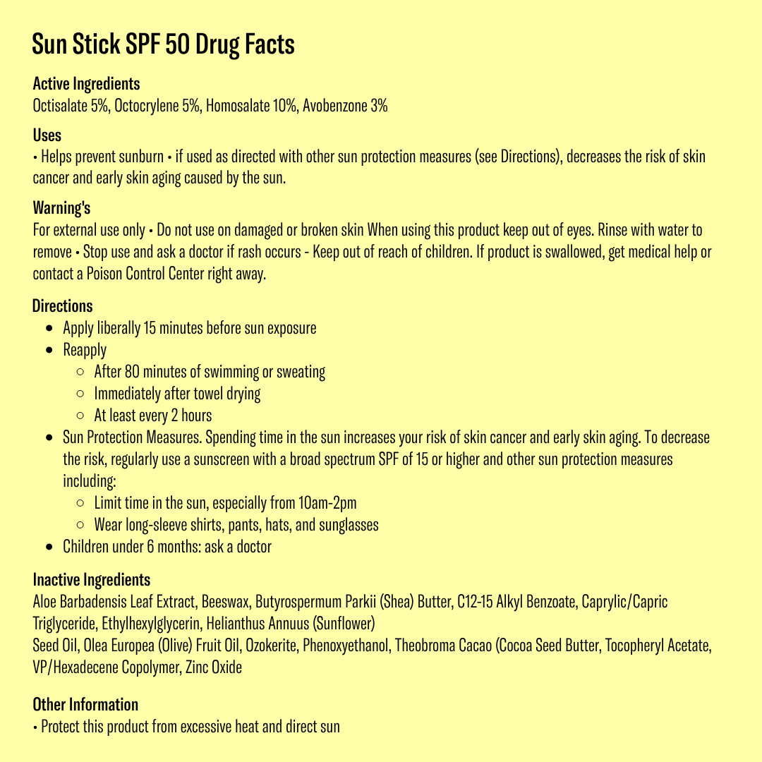 Bask SPF 50 Sunscreen Stick