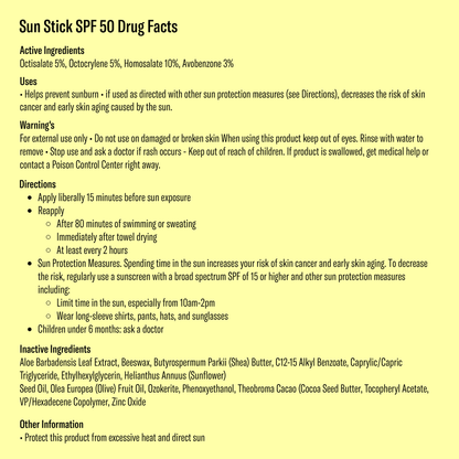 Bask SPF 50 Sunscreen Stick