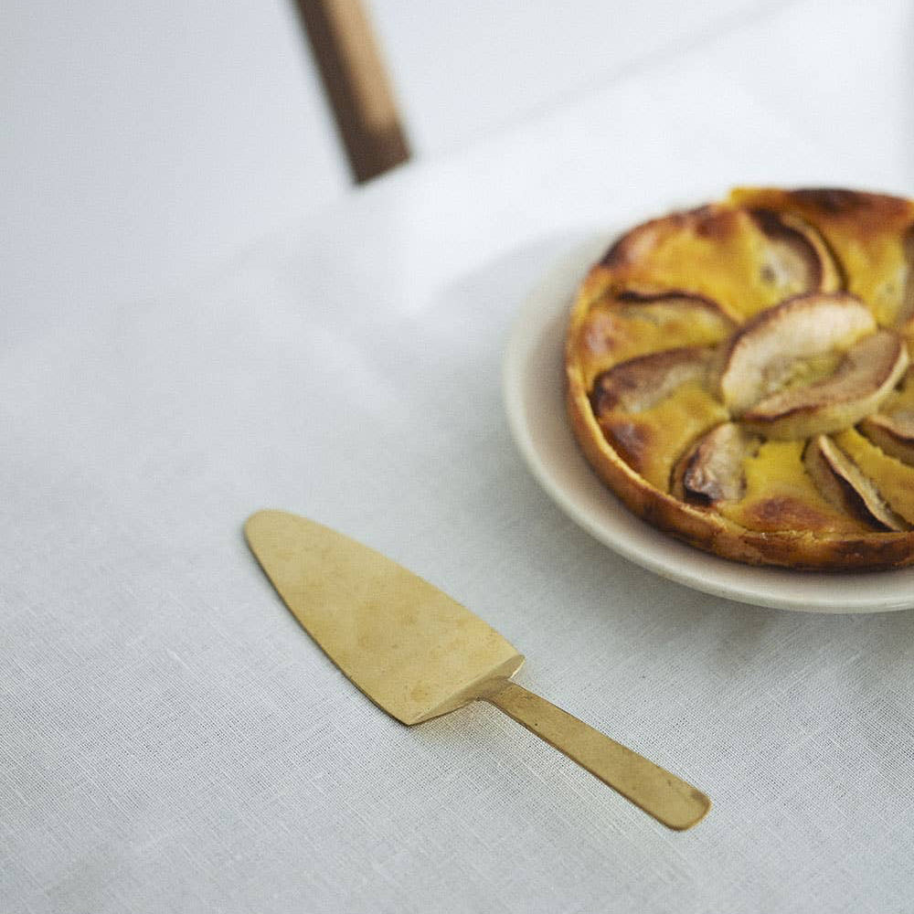 Brass Gold Cake Server