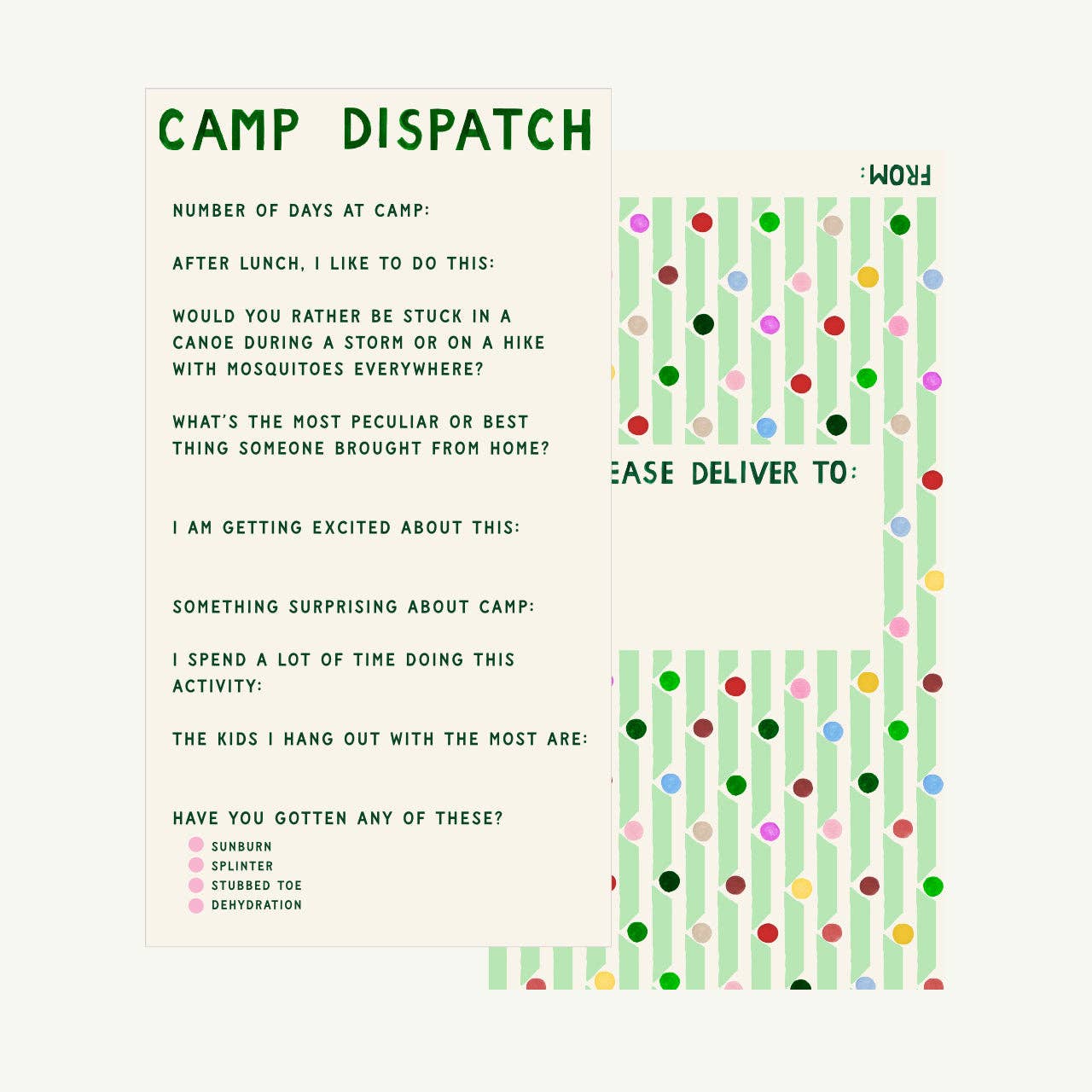 Notes from Camp Stationery Kit