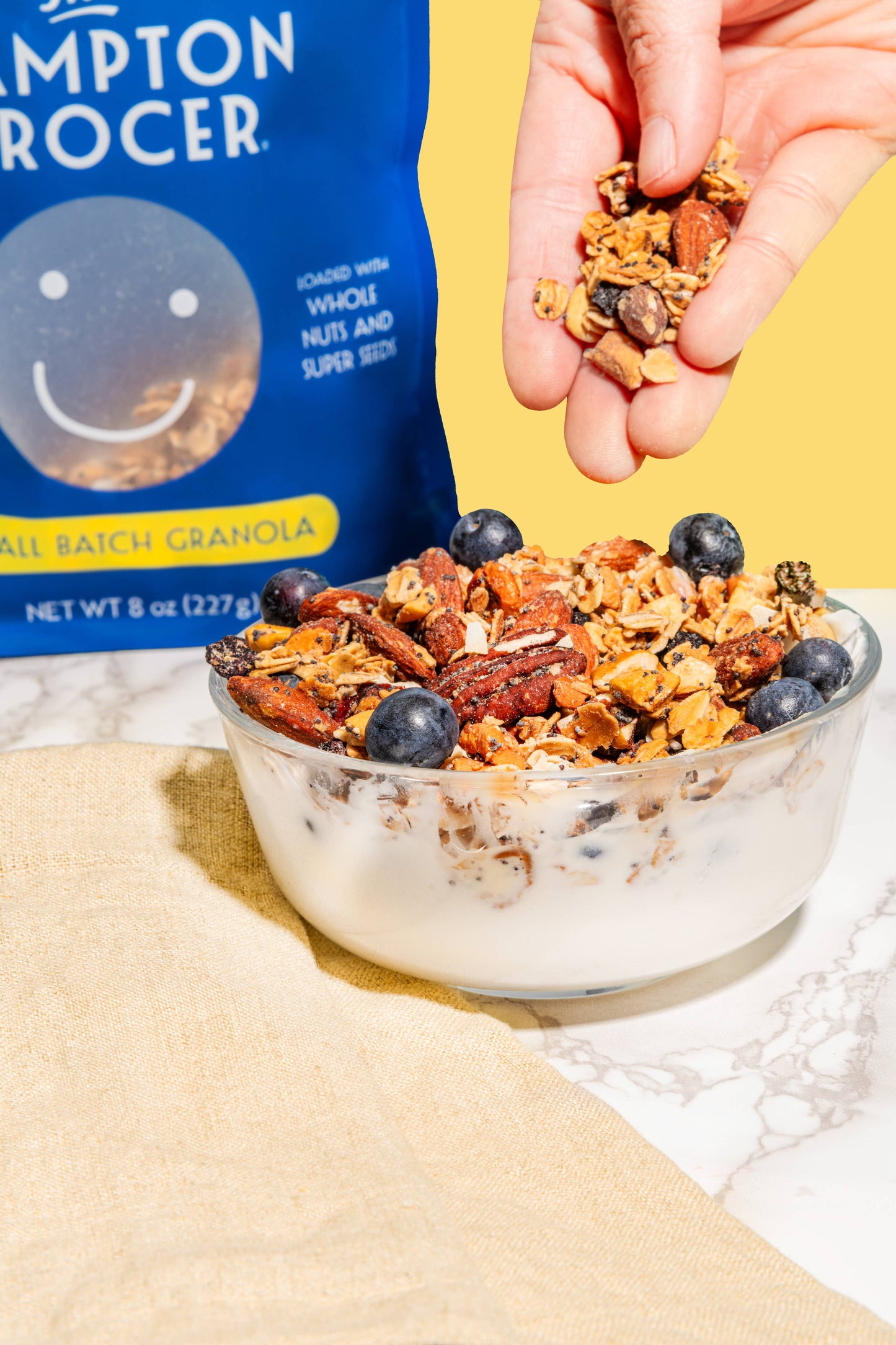 Lemon + Dried Blueberry Granola