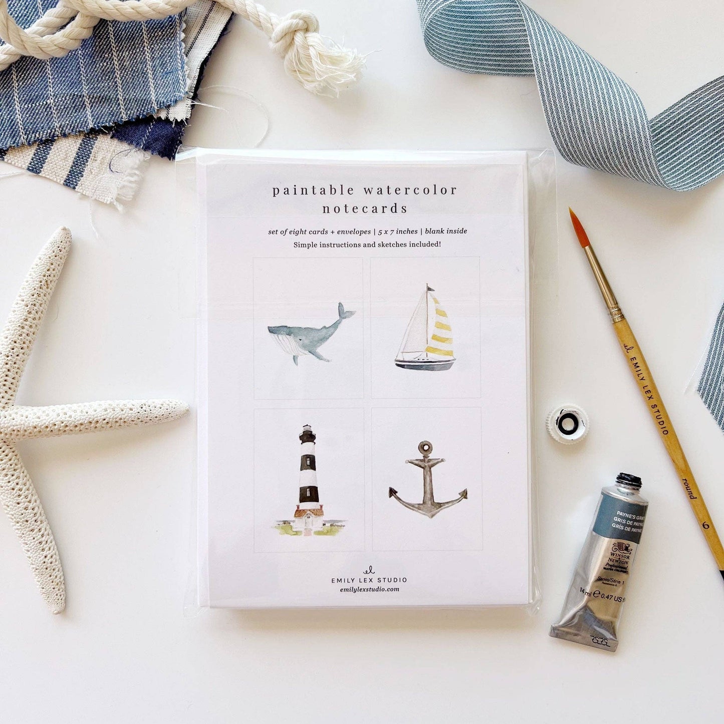 Seaside Watercolor Notecards