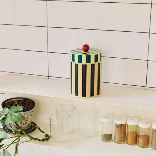 Medium Stripe Canister