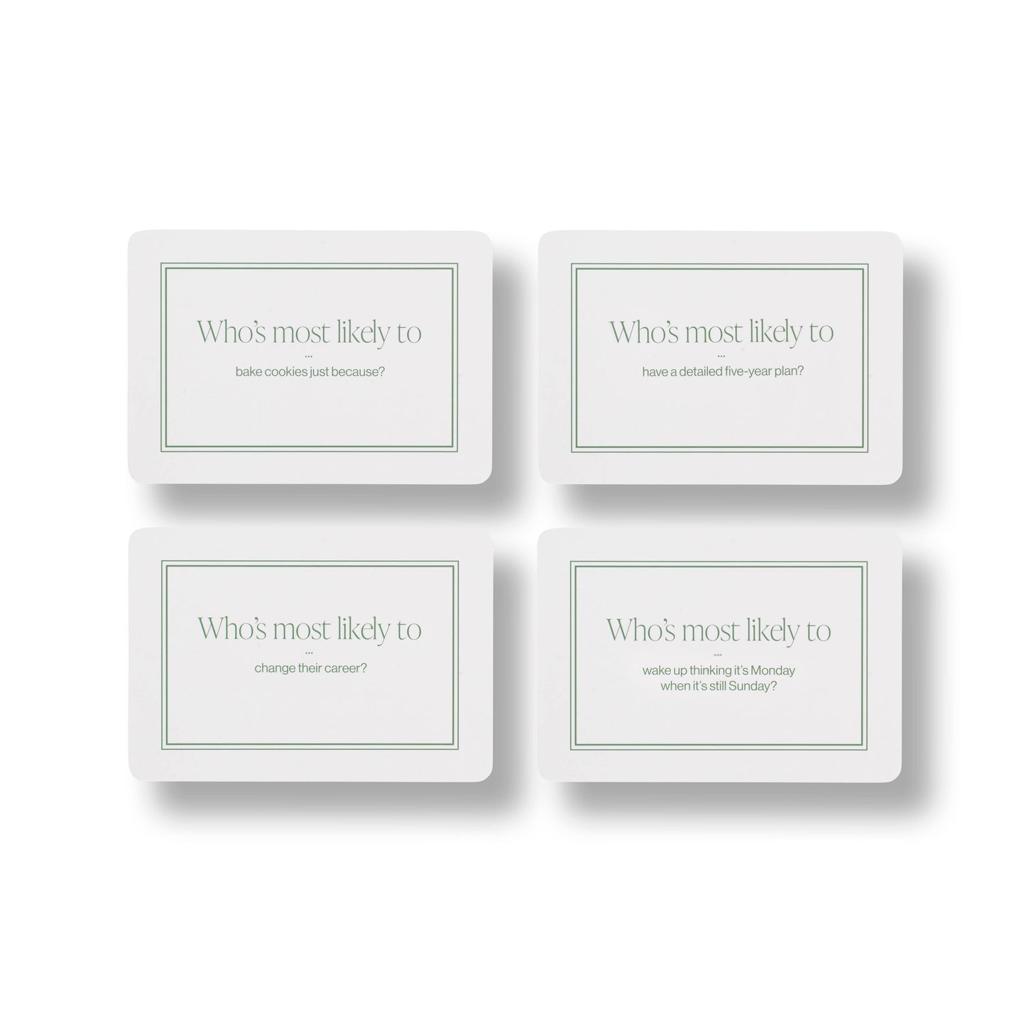Most Likely Dinner Party Playing Cards