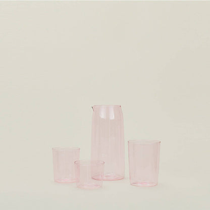Colored Glassware, Set of 4 - Blush