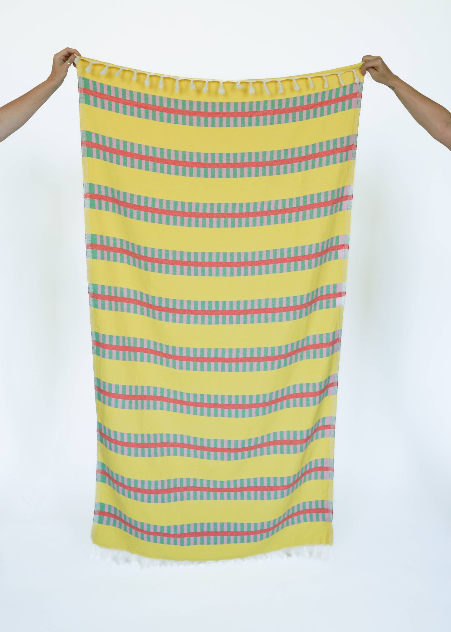 LATTICE TURKISH TOWEL:  LEMON SPRITZ