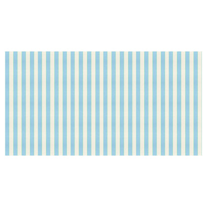 Pale Blue Striped Paper Tablecloth