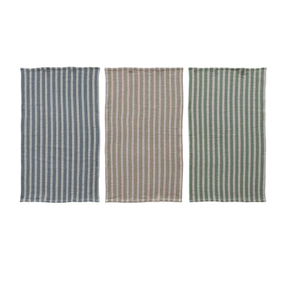 Cotton Striped Tea Towel