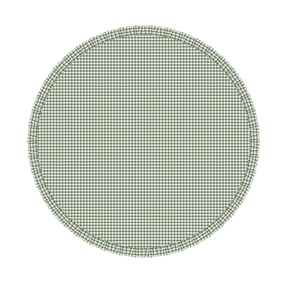 Virginia Green Round Tablecloth