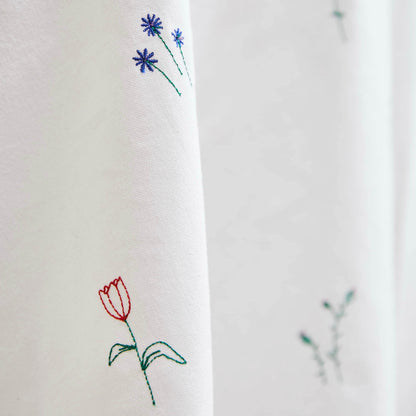 Flower Embroidered Tablecloth - 60 × 105"