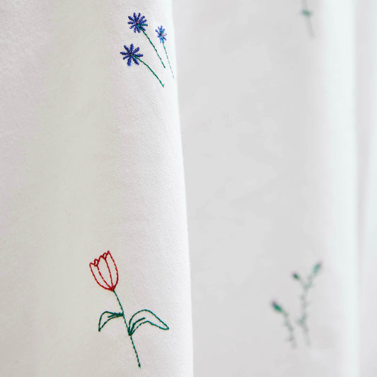 Flower Embroidered Tablecloth - 60 × 105"