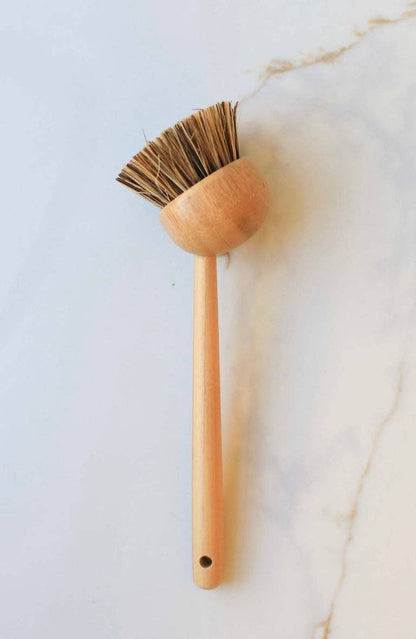 Round Head Wooden Dish Brush