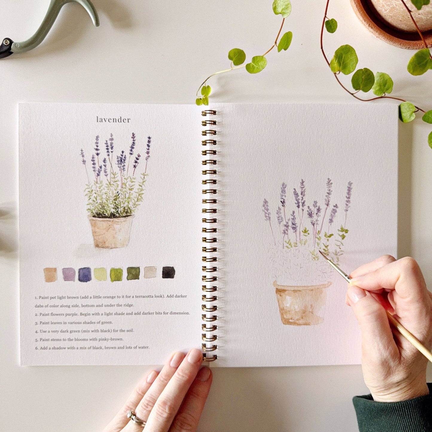 Garden Watercolor Book