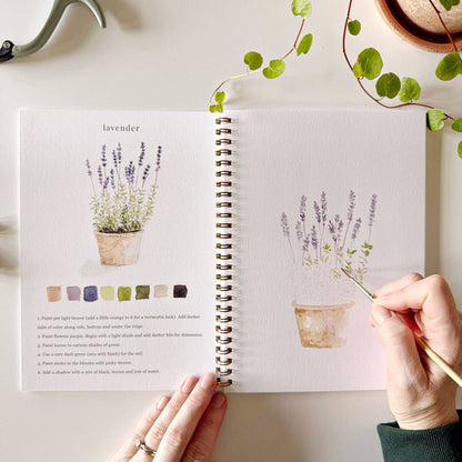 Garden Watercolor Book