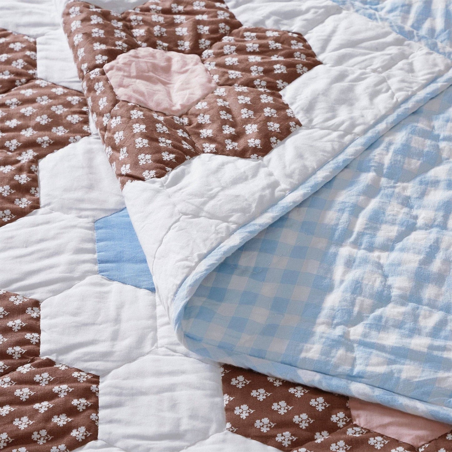 Constance Chocolate Quilted Blanket