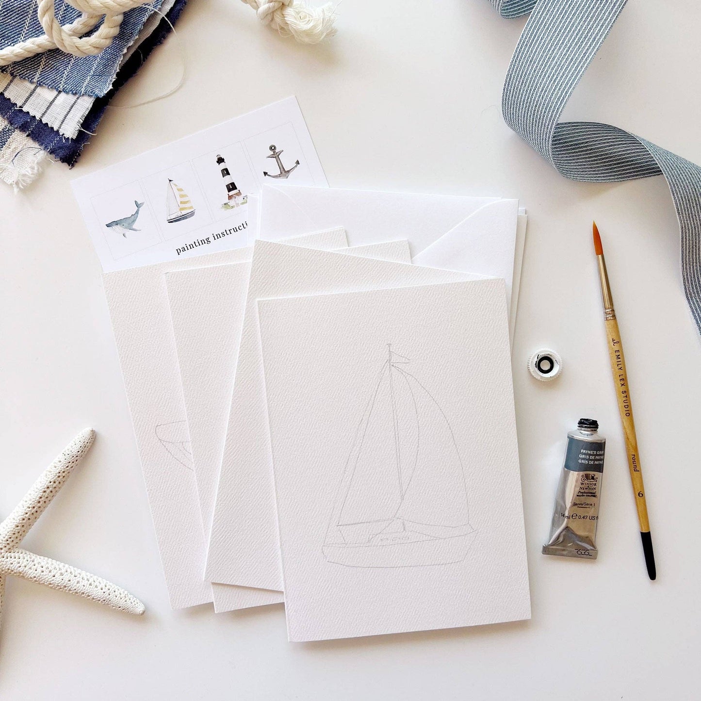 Seaside Watercolor Notecards