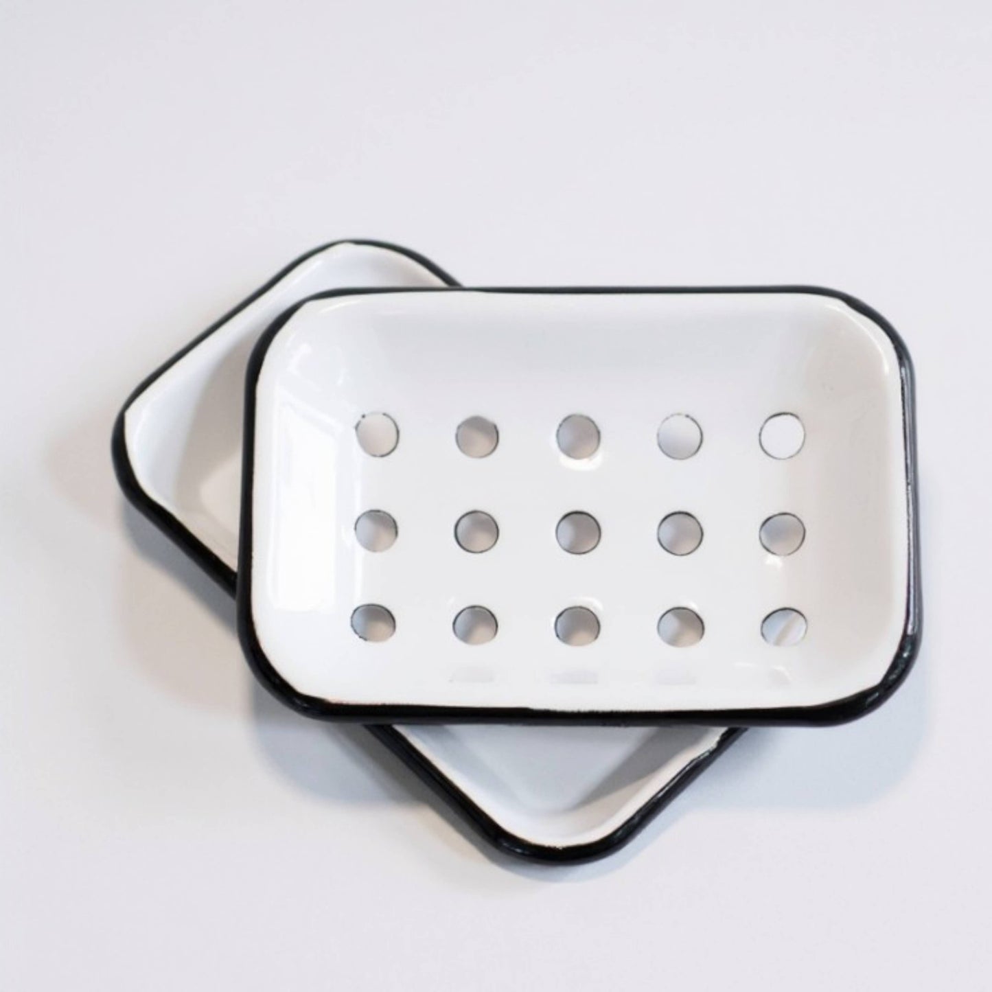 White Enamel Soap Dish