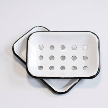 White Enamel Soap Dish